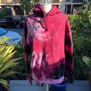 CHAMPION Reverse Weave Tye Dye Hoodie Size Medium Excellent Pre-Owned Condition